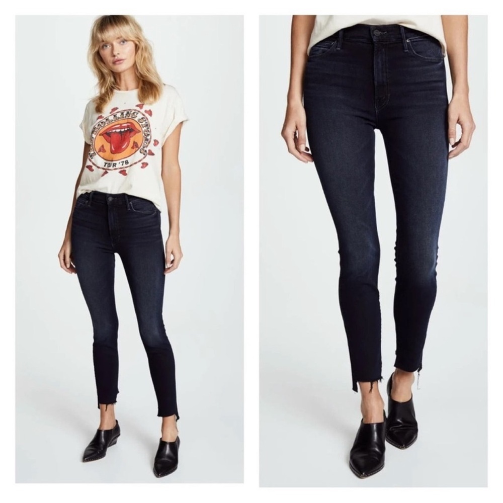 Mother The Stunner Zip Two Step Fray Jean size 34